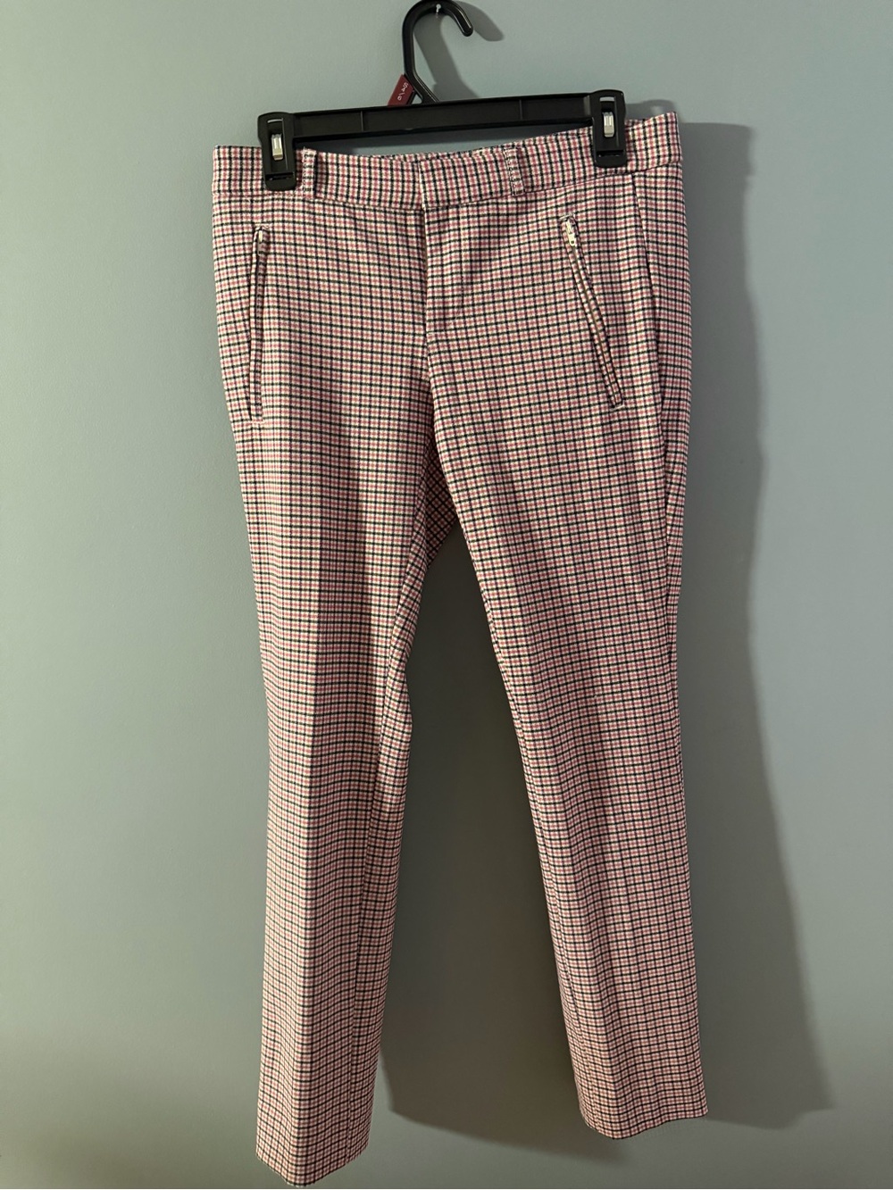 Banana Republic Pink Check Slim Dress Pants - Women’s